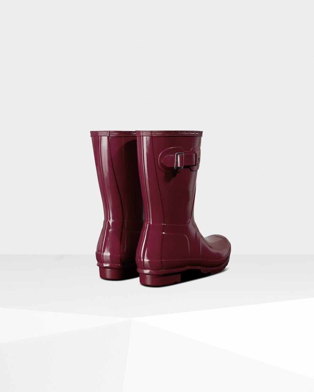Botas De Cortas Hunter Mujer Rojas Original Gloss 627814-LEQ